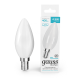 Лампа светодиодная   Basic Filament Свеча 4,5W 400lm 4100К Е14 milky  LED 1/10/50  1035125  Gauss