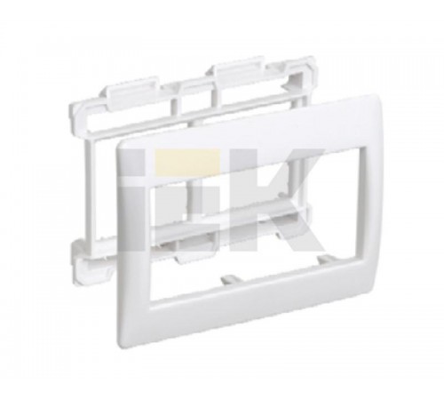 Рамка и суппорт для кабель-каналов Праймер на 4 модуля, 75мм, для 100х40, 100х60  CKK-40D-RSU4-075-K01  IEK