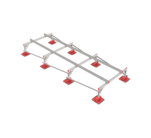 Опорная конструкция для установки оборудования TECHNORAPTOR LIGHTFOOT 1500х4000 тип 2  KM-TR-LTF-SSEI-1500-4000-2  КМ - профиль