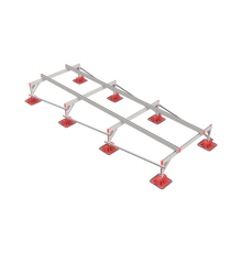Опорная конструкция для установки оборудования TECHNORAPTOR LIGHTFOOT 1500х4000 тип 2 HD  KM-TR-LTF-SSEI-1500-4000-2 HD  КМ - профиль
