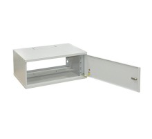 Шкаф настенный WZ-3684-01-00-011 (19"),серия SJK,4U,230х515x300,стальн.дв.,без задней панели,сер. (RAL 7035) собр.  34269  Zpas