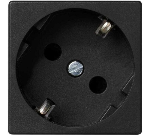 Simon Connect Розетка с/з 2P+E, модуль К45, винтовой зажим,16А, 250В, графит  K01-14  Simon