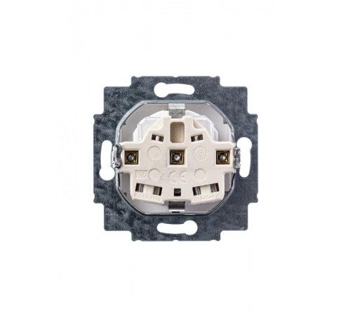 ABB Levit Кофе макиато / белый Розетка с з/к со шторками 16А  5520H-A03457 18W  2CHH203457A6018  ABB