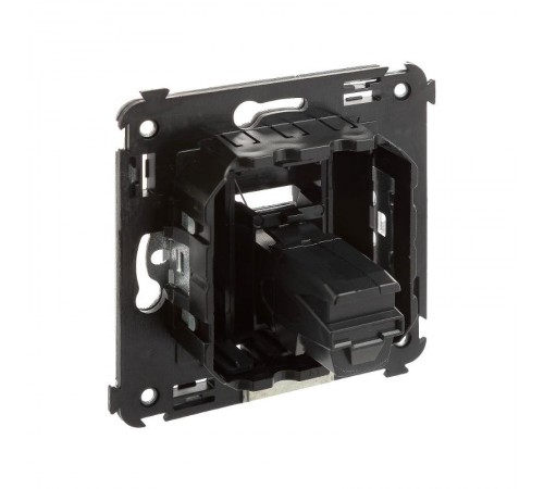 HDMI розетка одинарная в стену, тип А-А, "Avanti", "Черный матовый"  4412253  DKC