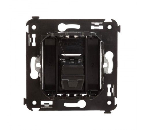 HDMI розетка одинарная в стену, тип А-А, "Avanti", "Черный матовый"  4412253  DKC