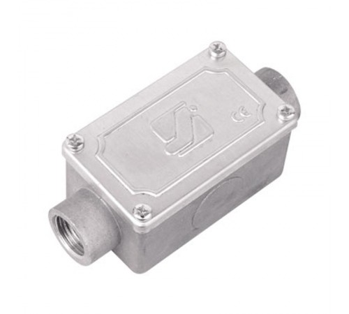 Коробка протяжная алюминиевая, 2 ввода 180°, М25х1,5 ,IP55,118х51х42мм  6030-25  DKC