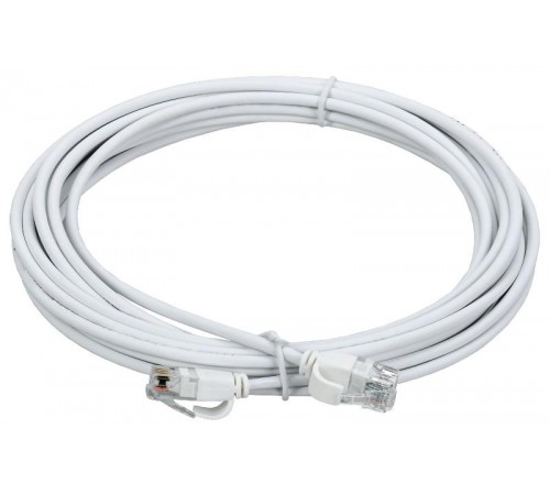 ITK Коммутационный шнур кат.5E UTP LSZH 5м slim язычок бел.  PC08-C5EUL-5M-SL-WT  ITK