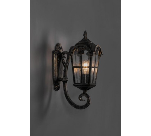 Светильник садово-парковый PL102 60W 230V E27 150*255*480мм черное золото, на стену вверх  11294  FERON