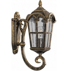 Светильник садово-парковый PL102 60W 230V E27 150*255*480мм черное золото, на стену вверх  11294  FERON