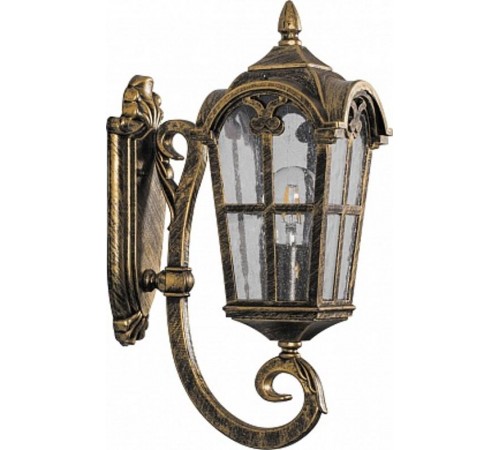 Светильник садово-парковый PL102 60W 230V E27 150*255*480мм черное золото, на стену вверх  11294  FERON