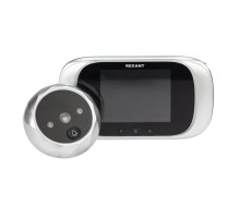 Видеоглазок дверной (DV-112) с цветным LCD-дисплеем 2.8" с функцией записи фото и звонком  45-1112  REXANT