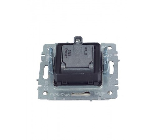 BRITE Розетка двойная TV+SAT РТВ/РСп12-БрА алюминий   BR-AF20-O-K47  IEK