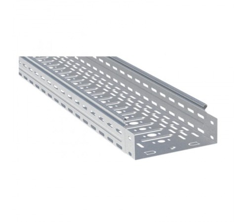 Лоток перфорированный металлический 80х200х3000-0,8мм (12м) HDZ EKF   L8020001-HDZ   EKF