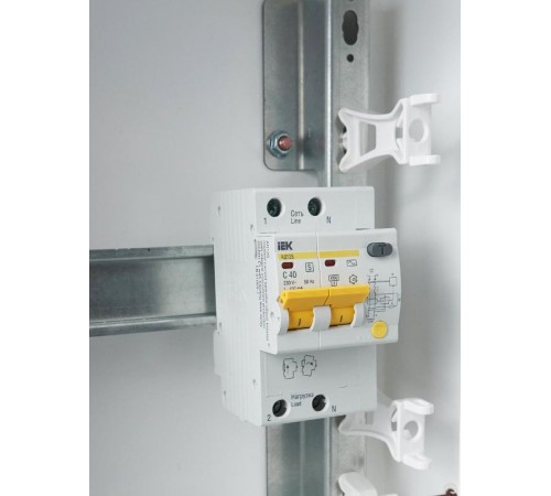Выключатель автоматический дифференциального тока АД12S 2п 40А C 100мА тип AC (3 мод)  MAD13-2-040-C-100  IEK
