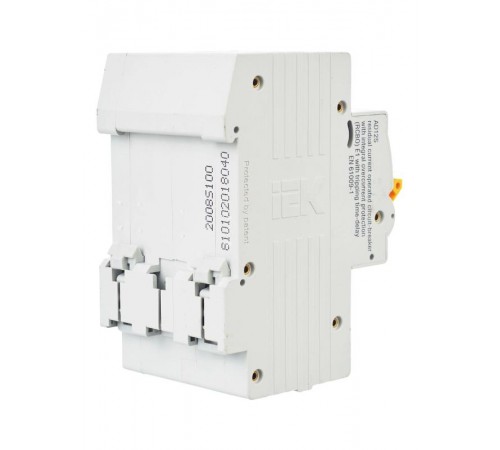 Выключатель автоматический дифференциального тока АД12S 2п 40А C 100мА тип AC (3 мод)  MAD13-2-040-C-100  IEK