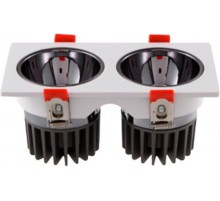 Светильник светодиодный CDL-250-S 2X10Вт 3000К 36° белый  62005DEK  DEKraft