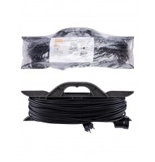 Удлинитель-шнур на рамке силовой народный ПВС 2200 Вт б/з, 40м, штепс. гнездо  SQ1307-0309  TDM