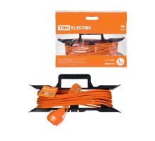 Удлинитель-шнур силовой на рамке УШз16 (штепс. гнездо, 40м ПВС 3х1,0)  SQ1302-0334  TDM