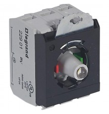 Osmoz Комплектующий блок для кнопок для комплектации с подсв. под винт 230 В~ Н.О.+Н.З. белый 3 поста  023013  Legrand