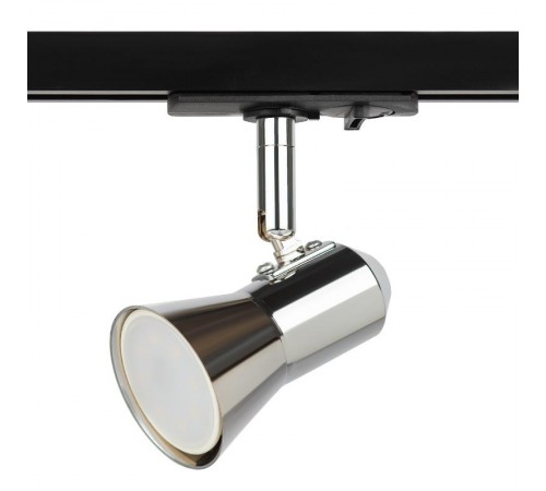 Светильник трековый однофазный TR37-GU10 CH под лампу MR16 хром  Б0053305  ЭРА