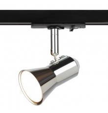 Светильник трековый однофазный TR37-GU10 CH под лампу MR16 хром  Б0053305  ЭРА