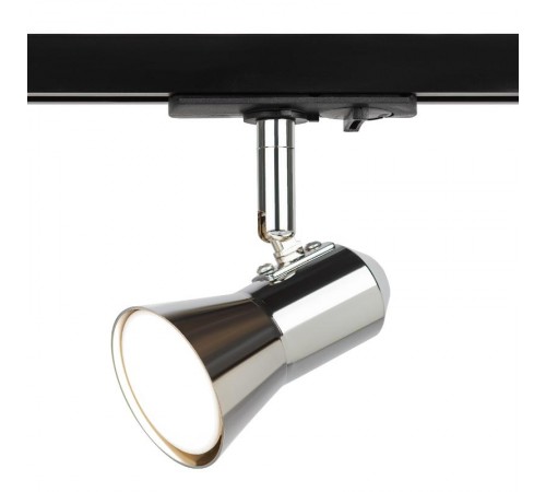 Светильник трековый однофазный TR37-GU10 CH под лампу MR16 хром  Б0053305  ЭРА