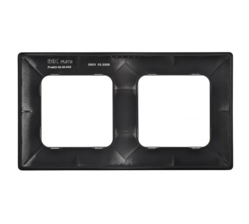 FLITE Classic Рамка 2-ая РУ-2-К-ФлЧ черный  FI-M22-32-20-K02  IEK