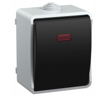 Форс Выключатель 1-клавишный со свет. индикатором О/У IP54 ВС20-1-1-ФСр EVS11-K03-10-54-DC  IEK