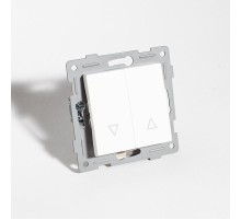 Выключатель управления жалюзи, 10А, 220-250V (белый)  201107  SPL
