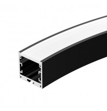 Профиль SL-ARC-3535-D800-A45 BLACK (320мм, дуга 1 из 8)  027640  Arlight