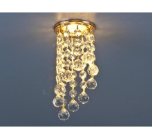 Светильник точечный встраиваемый 205C-C MR16 GD/CL золото/прозрачный  a030714  Elektrostandard