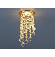 Светильник точечный встраиваемый 205C-C MR16 GD/CL золото/прозрачный  a030714  Elektrostandard