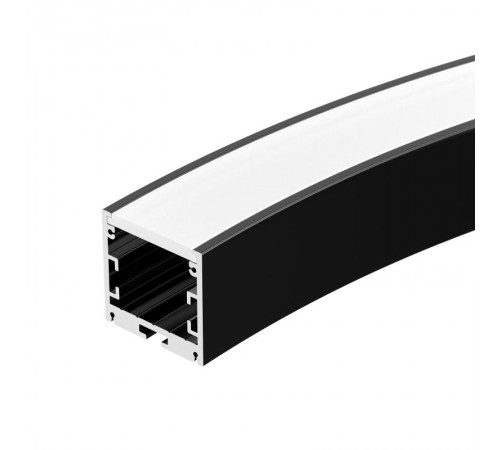 Профиль SL-ARC-3535-D800-A90 BLACK (630мм, дуга 1 из 4)  027638  Arlight