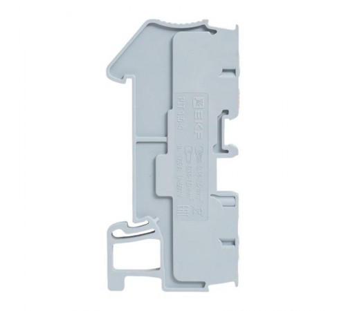 Клеммная колодка пружинная 1,5 Push-in 4 вывода серая PIT-1,5-4  EKF