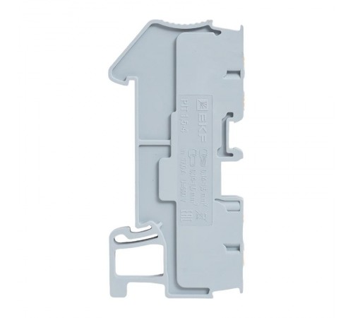 Клеммная колодка пружинная 1,5 Push-in 4 вывода серая PIT-1,5-4  EKF