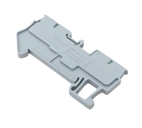 Клеммная колодка пружинная 1,5 Push-in 4 вывода серая PIT-1,5-4  EKF