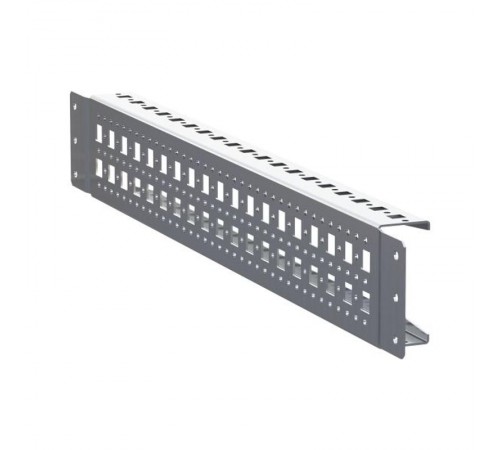Рейка монтажная широкая перфорированная с накладным креплением Д600 (2 шт)  AleSta AleSta-ARS600 EKF
