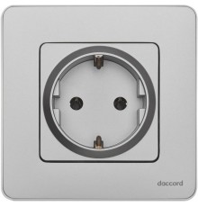 Inspiria Алюминий Розетка с заземлением С/У 16А без рамки  673722  Legrand