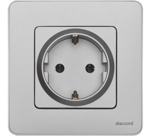 Inspiria Алюминий Розетка с заземлением С/У 16А без рамки  673722  Legrand