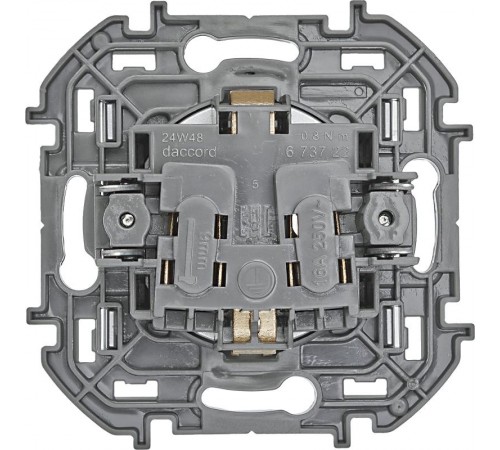 Inspiria Алюминий Розетка с заземлением С/У 16А без рамки  673722  Legrand