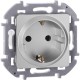 Inspiria Алюминий Розетка с заземлением С/У 16А без рамки  673722  Legrand
