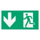 Самоклеящаяся этикетка INFO-SSA-118 пленка бэклит Человек-стрелка-вниз зеленая для SSA-103  Б0057714  ЭРА