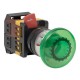 Кнопка AELA-22 "Грибок" зеленая с подсветкой NO+NC 220В EKF PROxima  pbn-aela-1g-220  EKF
