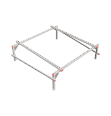Опорная конструкция для установки оборудования TECHNORAPTOR 1500х1500 тип 1  KM-TR-SSEI-1500-1500-1  КМ - профиль