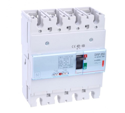 Автоматический выключатель DPX3 250 - термомагнитный расцепитель - 36 кА - 400 В~ - 4П - 250 А  420249  Legrand