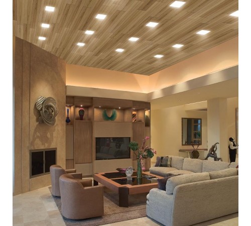 Светильник встраиваемый светодиодный с регулир монтажным диам. (до 205мм) 26W, 4000K ,2600Lm, белый, AL514 с др-ром в/компл  41572  FERON