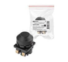 Выключатель кнопочный КЕ 081-У1-исп.2, черный, 1з+1р, 10A, 660B, IP66  SQ0753-0029  TDM