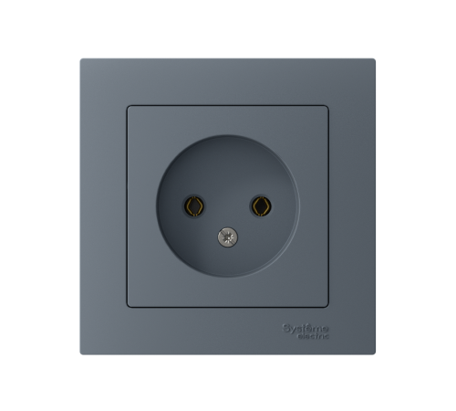 AtlasDesign Грифель Розетка без заземления, 16А, (в сборе с рамкой)  ATN000740  SE