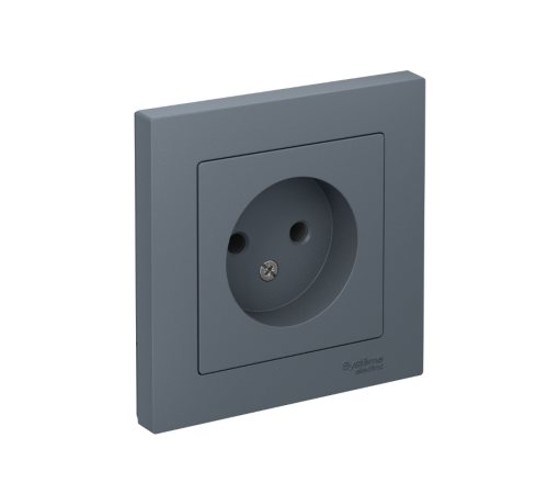 AtlasDesign Грифель Розетка без заземления, 16А, (в сборе с рамкой)  ATN000740  SE