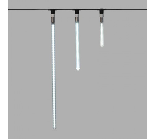 Сосулька светодиодная 30 см, 220V, e27, двухсторонняя, 24х2 диодов, цвет диодов белый  256-161  NEON-NIGHT
